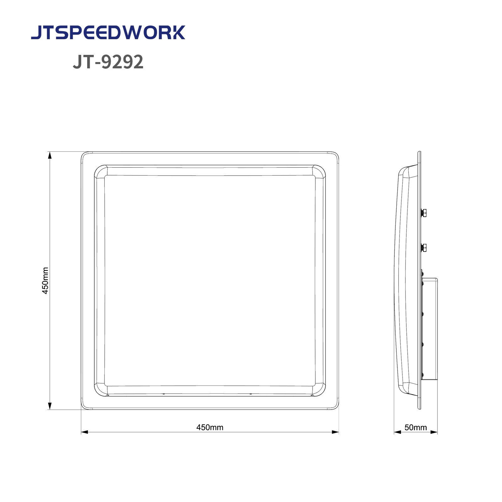 JT-9292 Lettore RFID UHF integrato a lungo raggio 0-30 m con lettura multi-tag 860-960 MHz