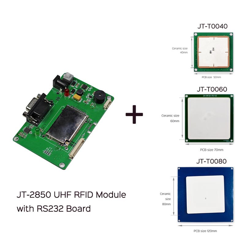 Kit di sviluppo per modulo lettore RFID UHF JT-2850 860-960 MHz per progetti RFID
