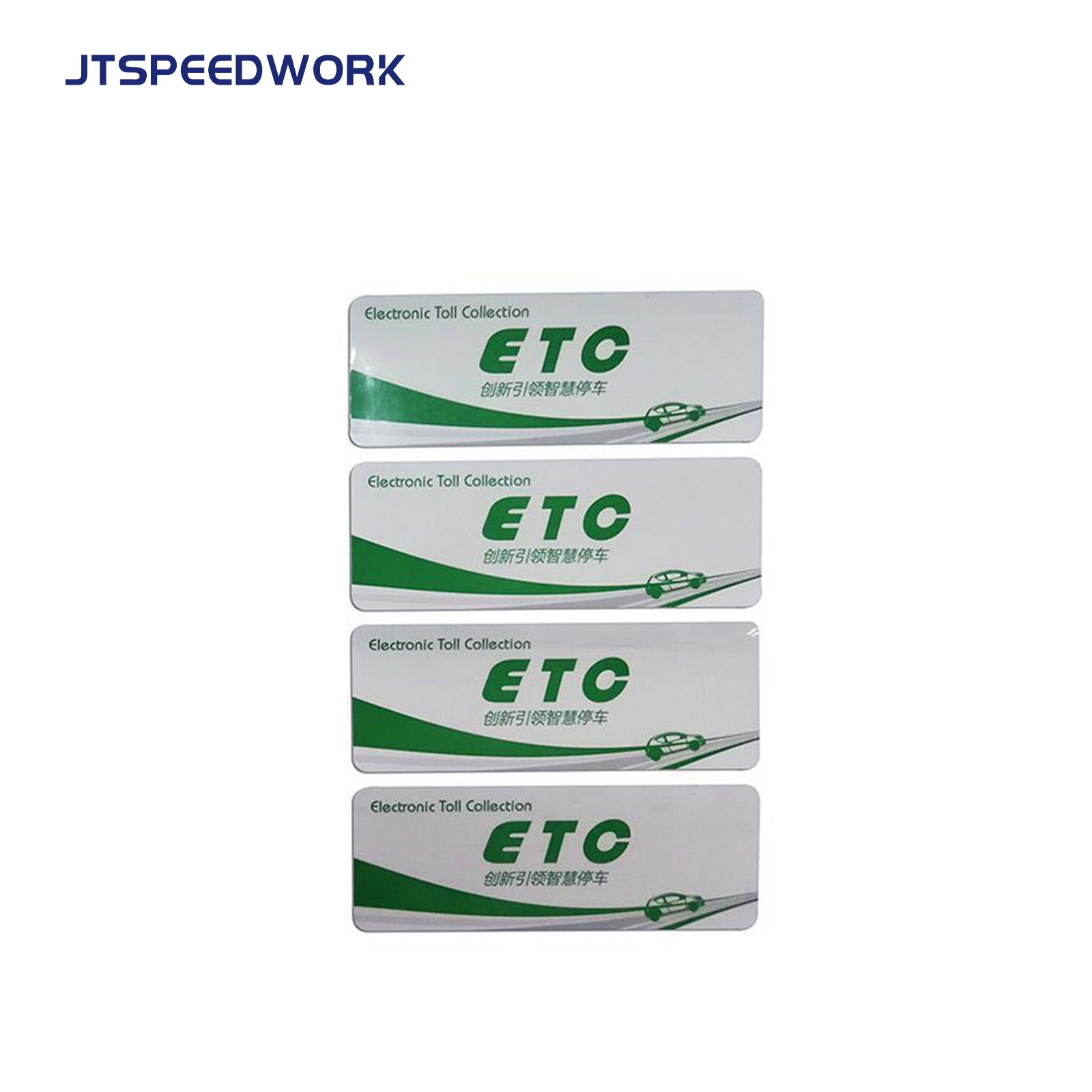 JT-306-3 Etichetta RFID UHF per parabrezza da 110*40 mm con protezione UV