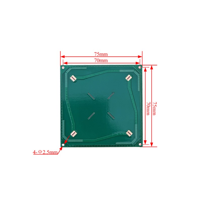 Antenna RFID UHF a spirale polarizzata circolarmente JT-T075R da 4 dBi, 860-960 MHz.