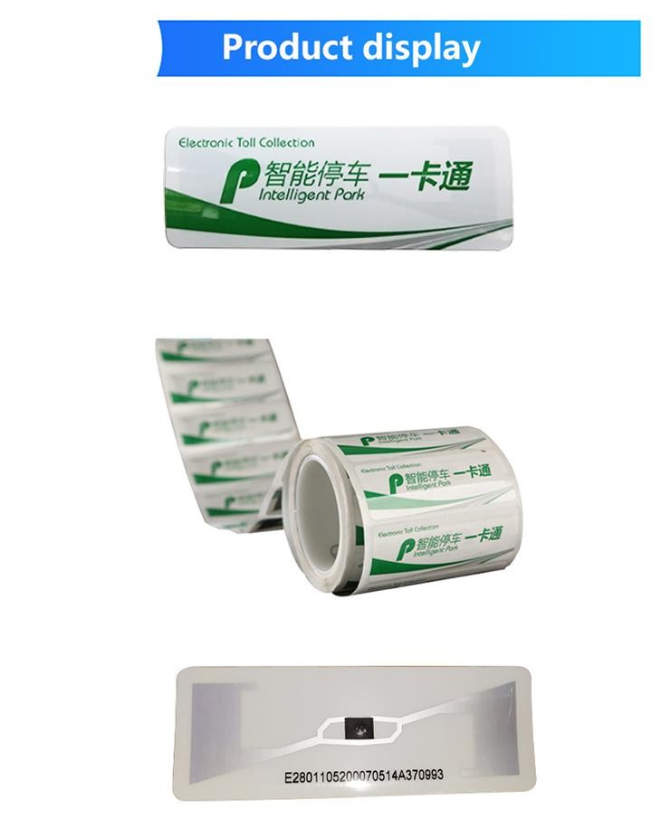 Etichetta RFID UHF 860-960 MHz per parabrezza, per il parcheggio.