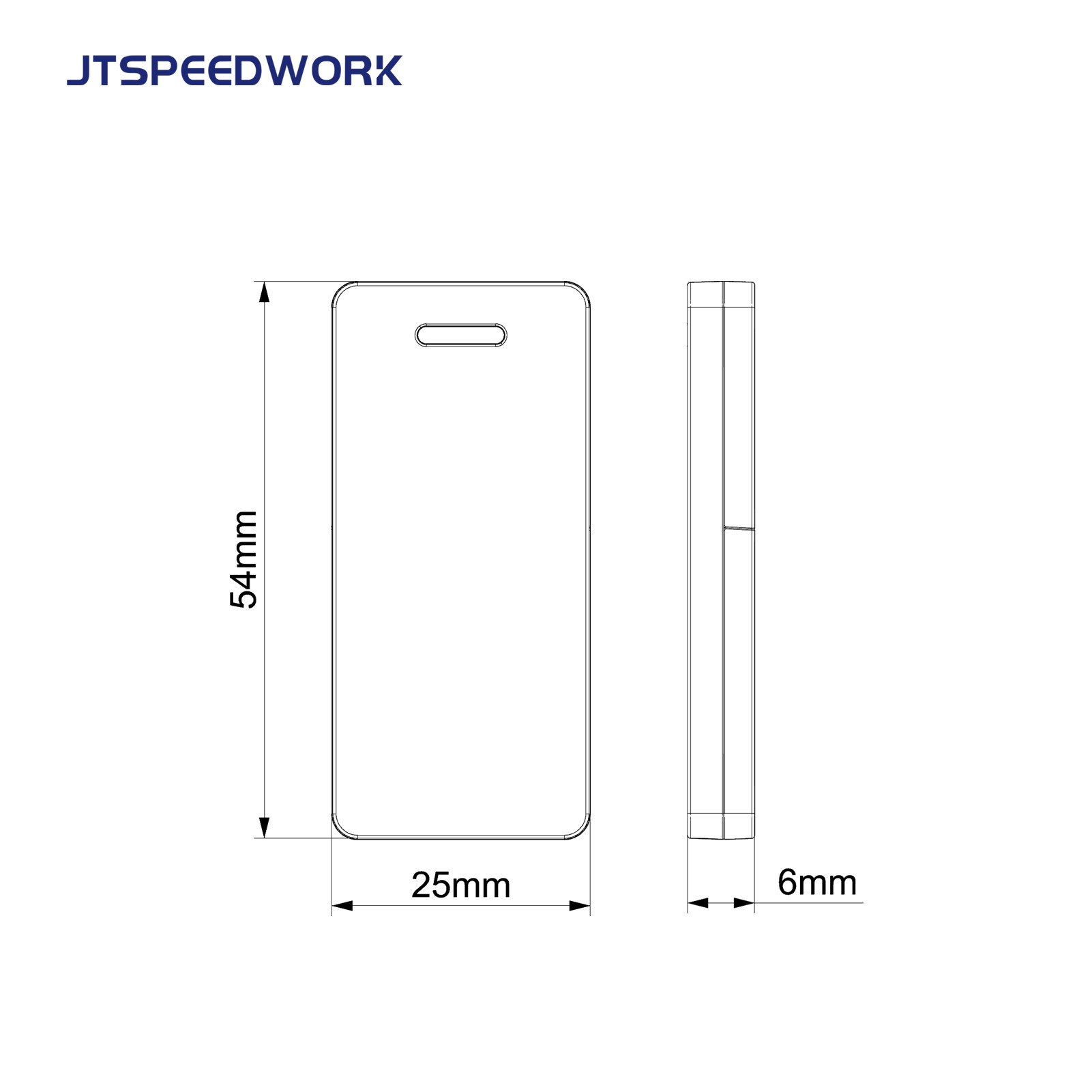 JT-T2490 Tag RFID attivo da 2,4 GHz per la gestione dell'inventario con batteria sostituibile