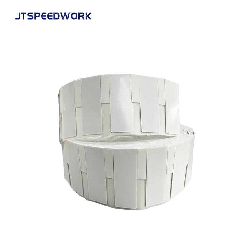 JT-K8025 80*25*1,26mm 860-960Mhz UHF Etichetta RFID flessibile stampabile su metallo Impinj Monza R6-P