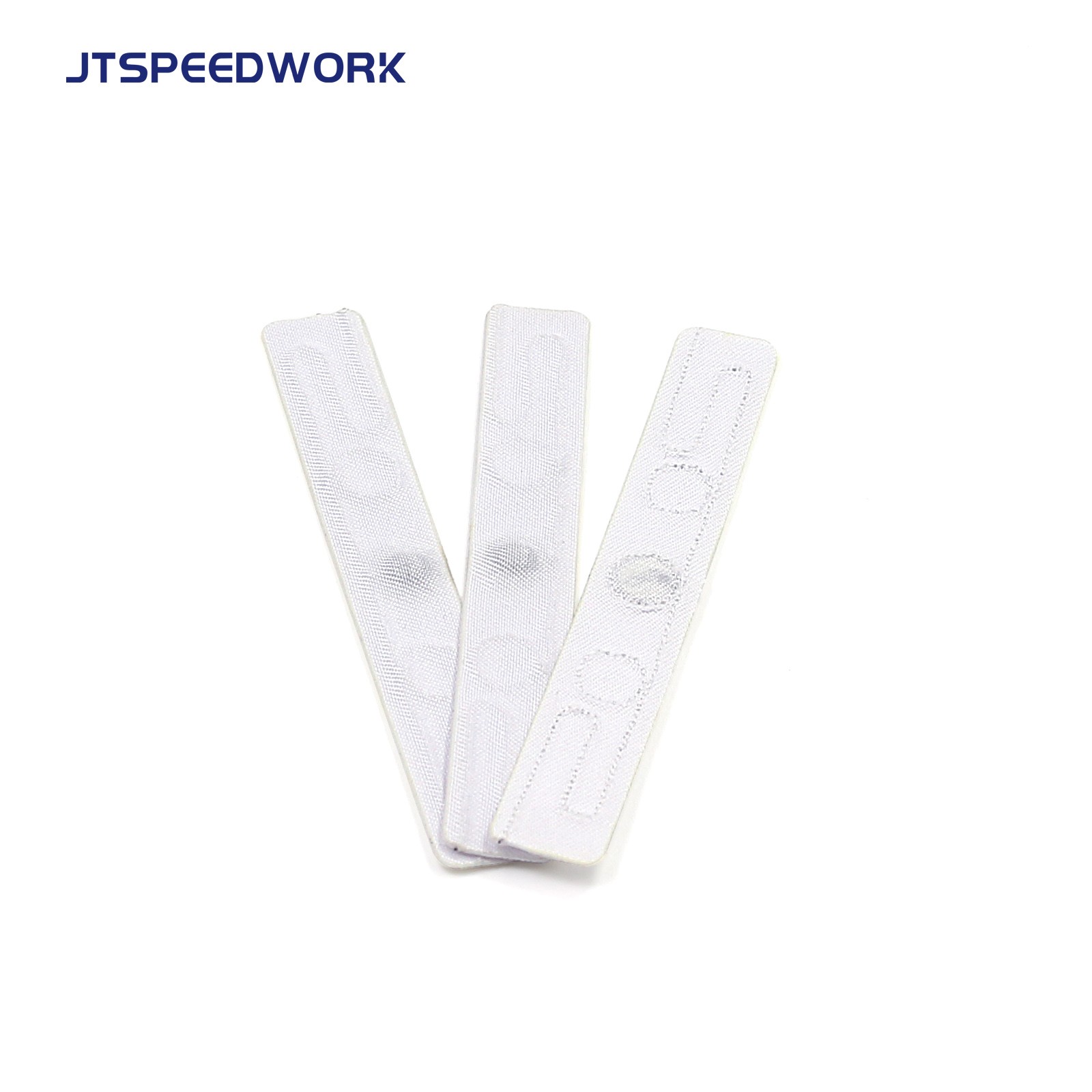 JT-F7010 Etichetta RFID lavabile per tessuti UHF da 70*10 mm, 860-960 MHz, per lavanderia.