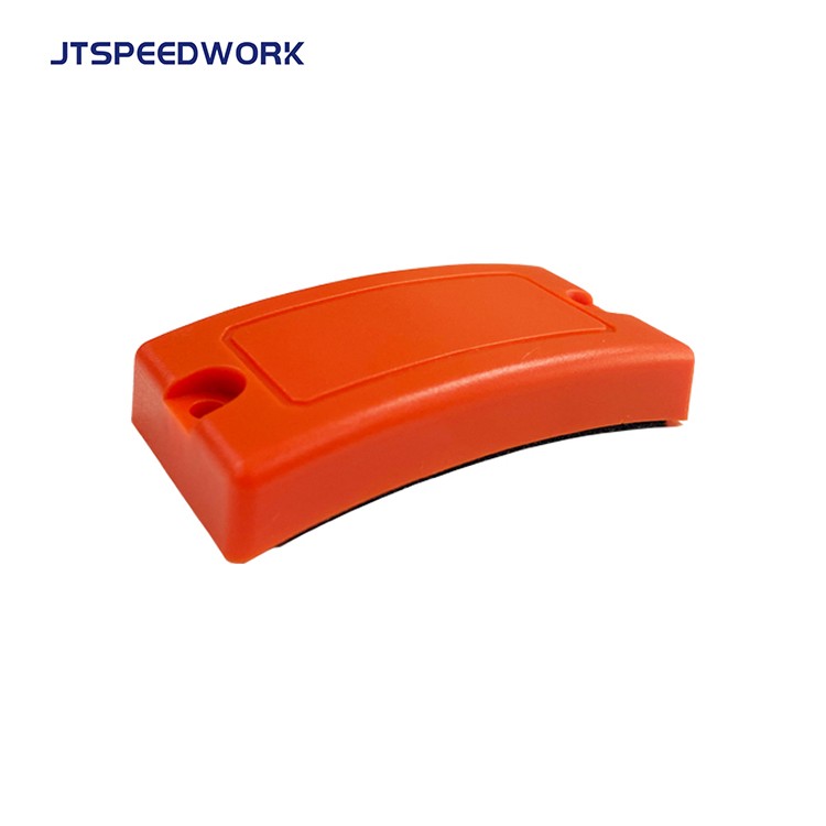 JT-K6232 Etichetta RFID per bombole di gas da 62*32 mm, 860-960 MHz, in ABS, su supporto metallico.