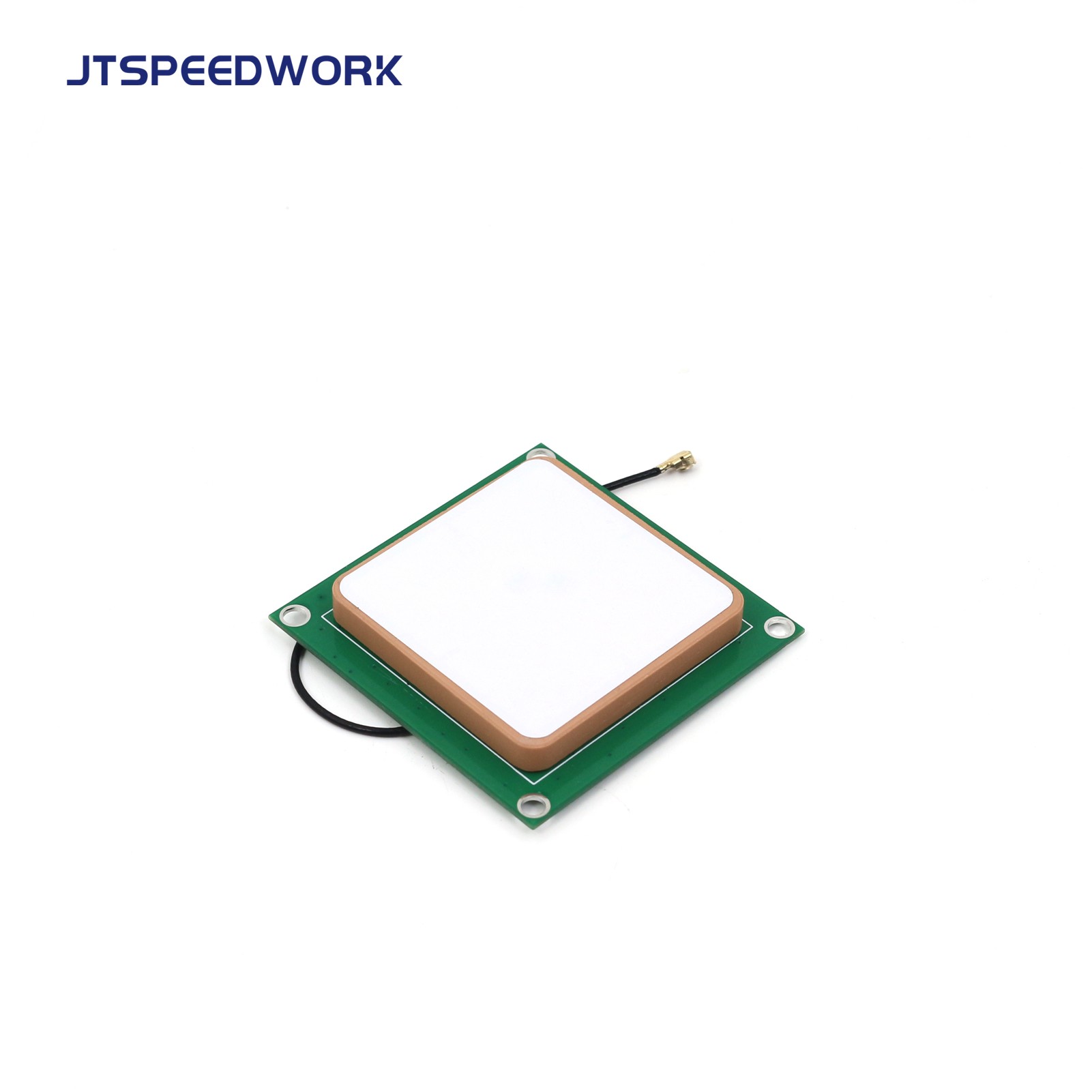 Antenna ceramica RFID UHF JT-T0036 da 3 dBi, 36*36 mm, 865-868/902-928 MHz, polarizzazione circolare destra (RHCP) per PDA.