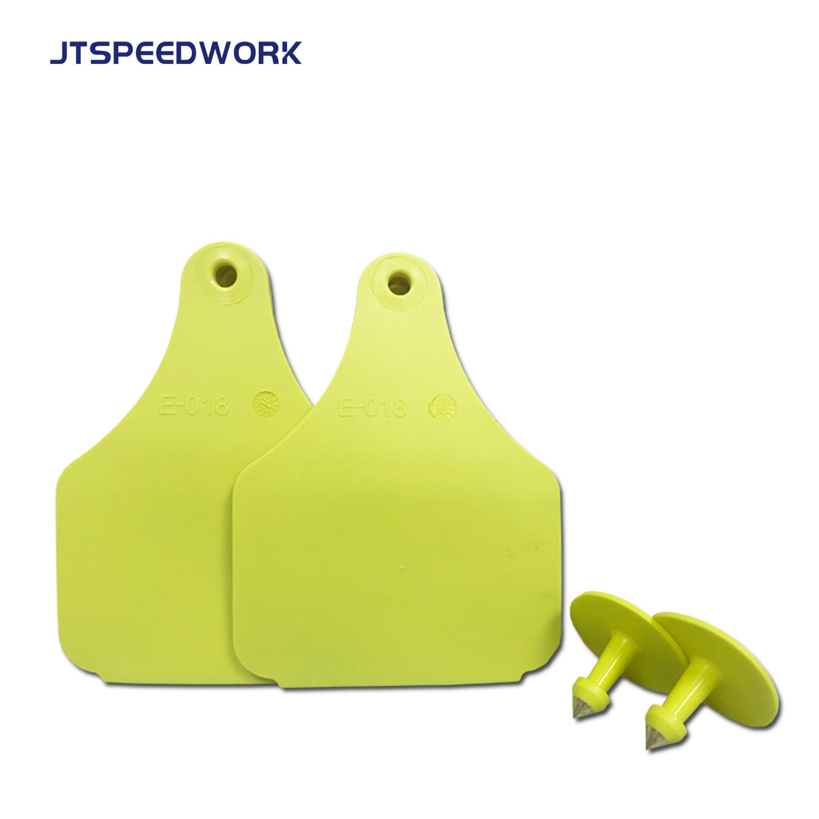 JT-E10080 Etichetta auricolare per animali da allevamento UHF RFID 100*75 mm per la gestione del bestiame.