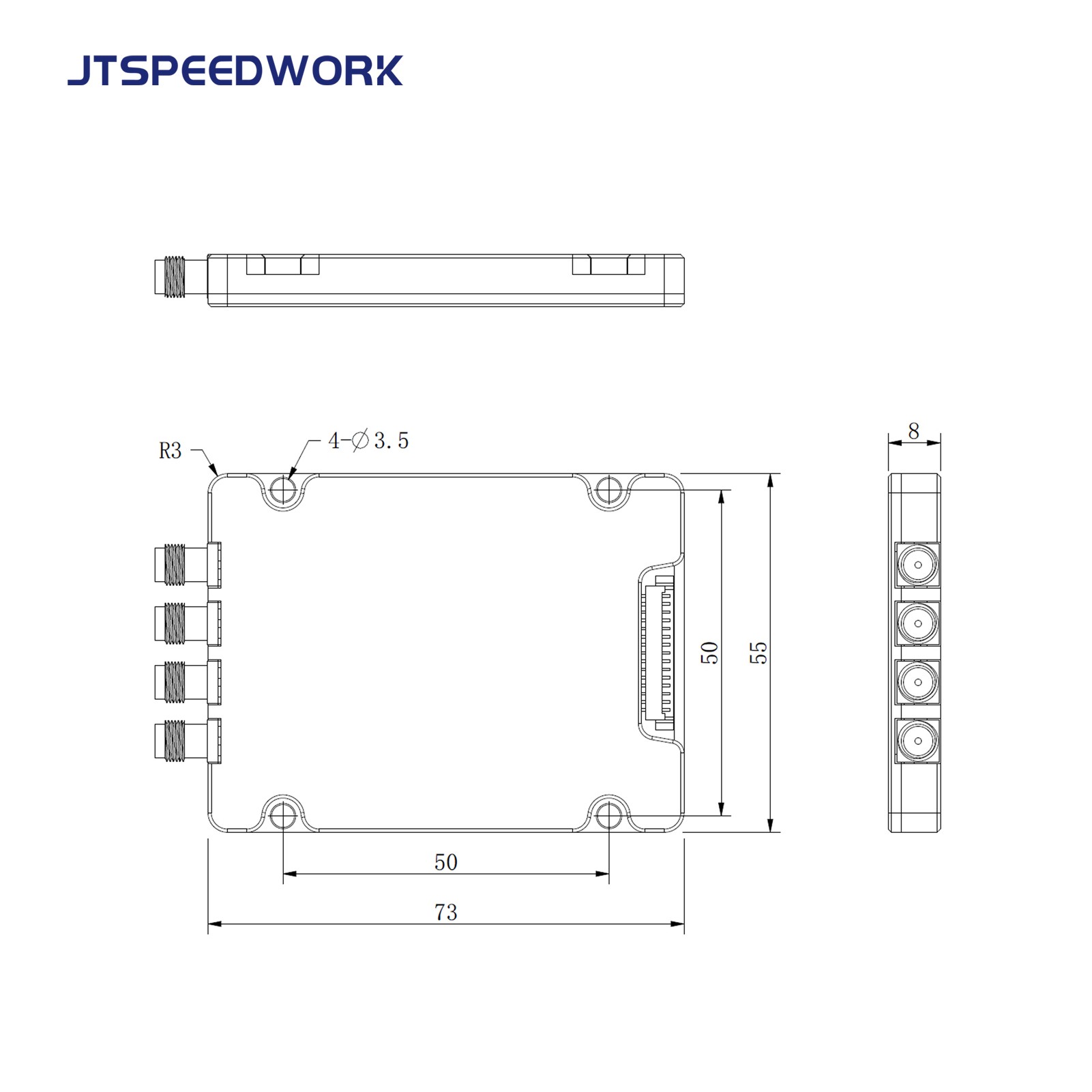 Modulo RFID UHF a 4 porte JT-2540 TM200 860-960 MHz TTL
