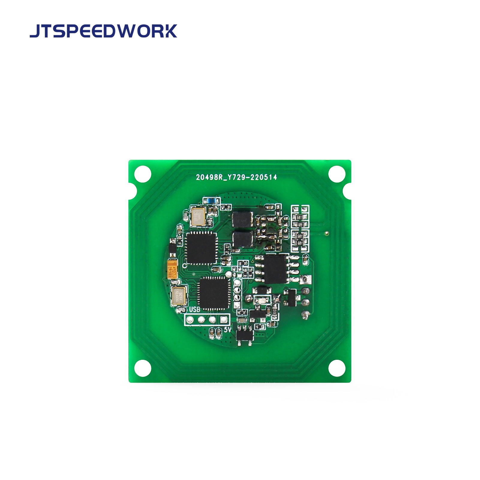 Modulo RFID HF mini JT-1550 da 13,56 MHz, conforme allo standard ISO14443A e al protocollo ISO 15693.