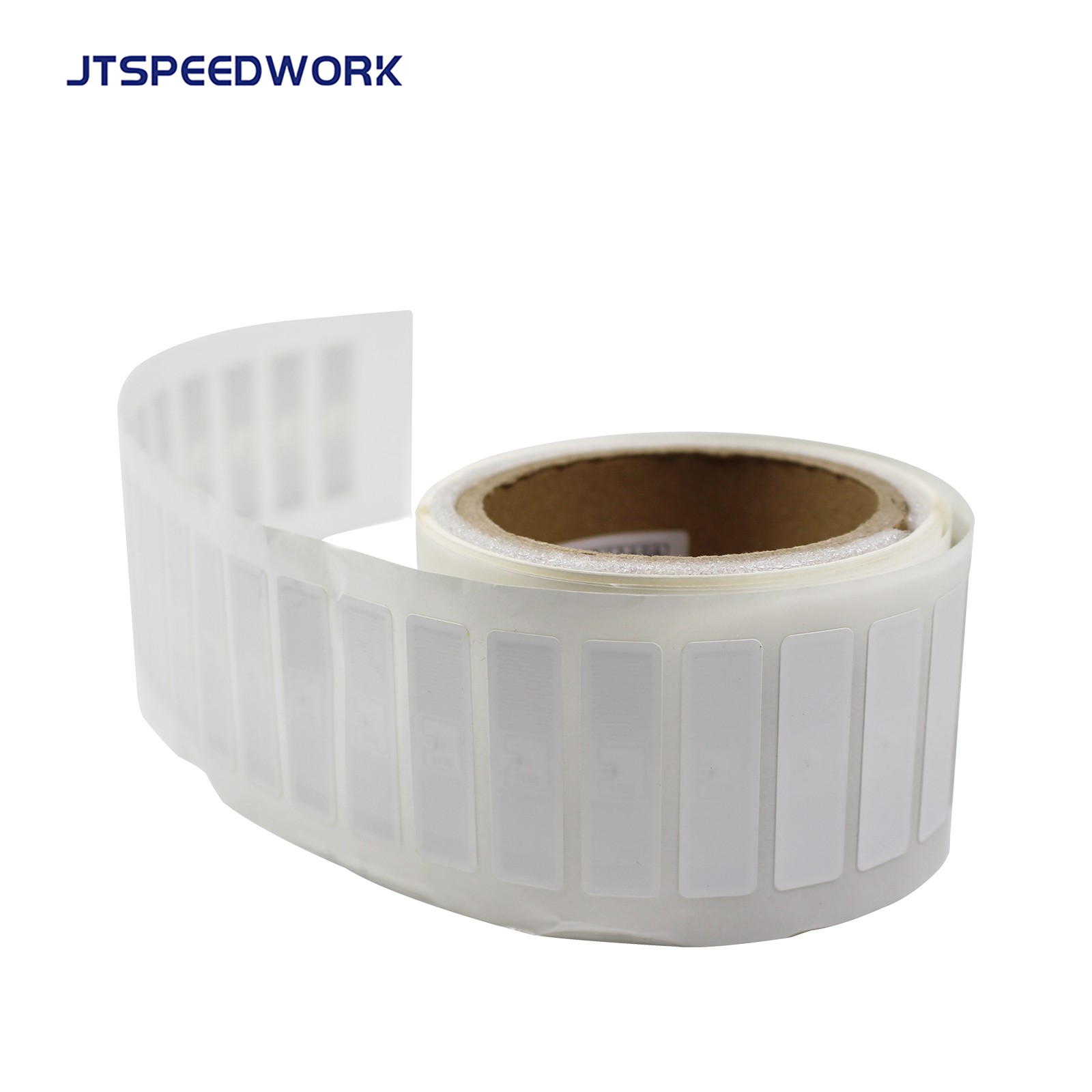 Adesivo in carta rivestita RFID UHF JT-I9610 da 48*14 mm