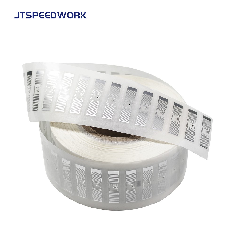 Adesivo in carta rivestita RFID UHF JT-I9610 da 48*14 mm