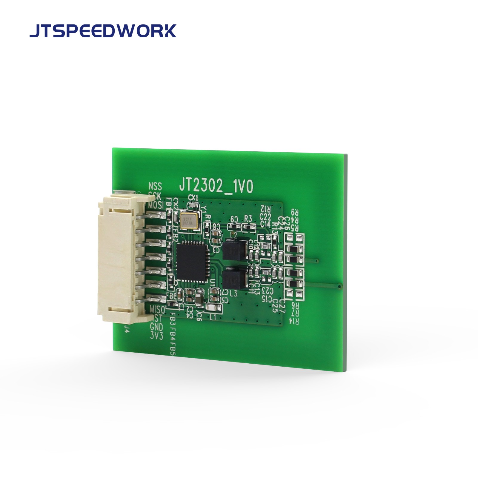 Modulo RFID JT-2302A da 13,56 MHz, conforme agli standard ISO14443A e ISO15693.