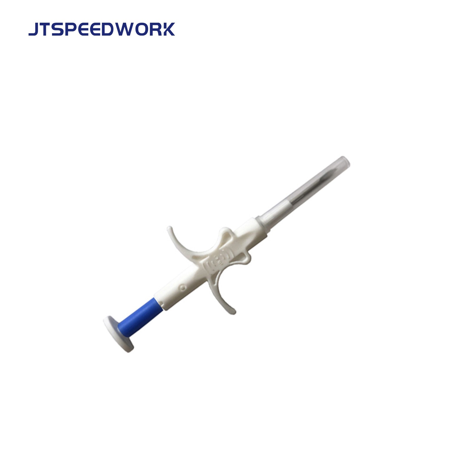 JT-A002 Chip RFID per l'identificazione di animali domestici, microchip per il tracciamento, etichette iniettabili a 134,2 kHz, impiantabili con ago monouso.