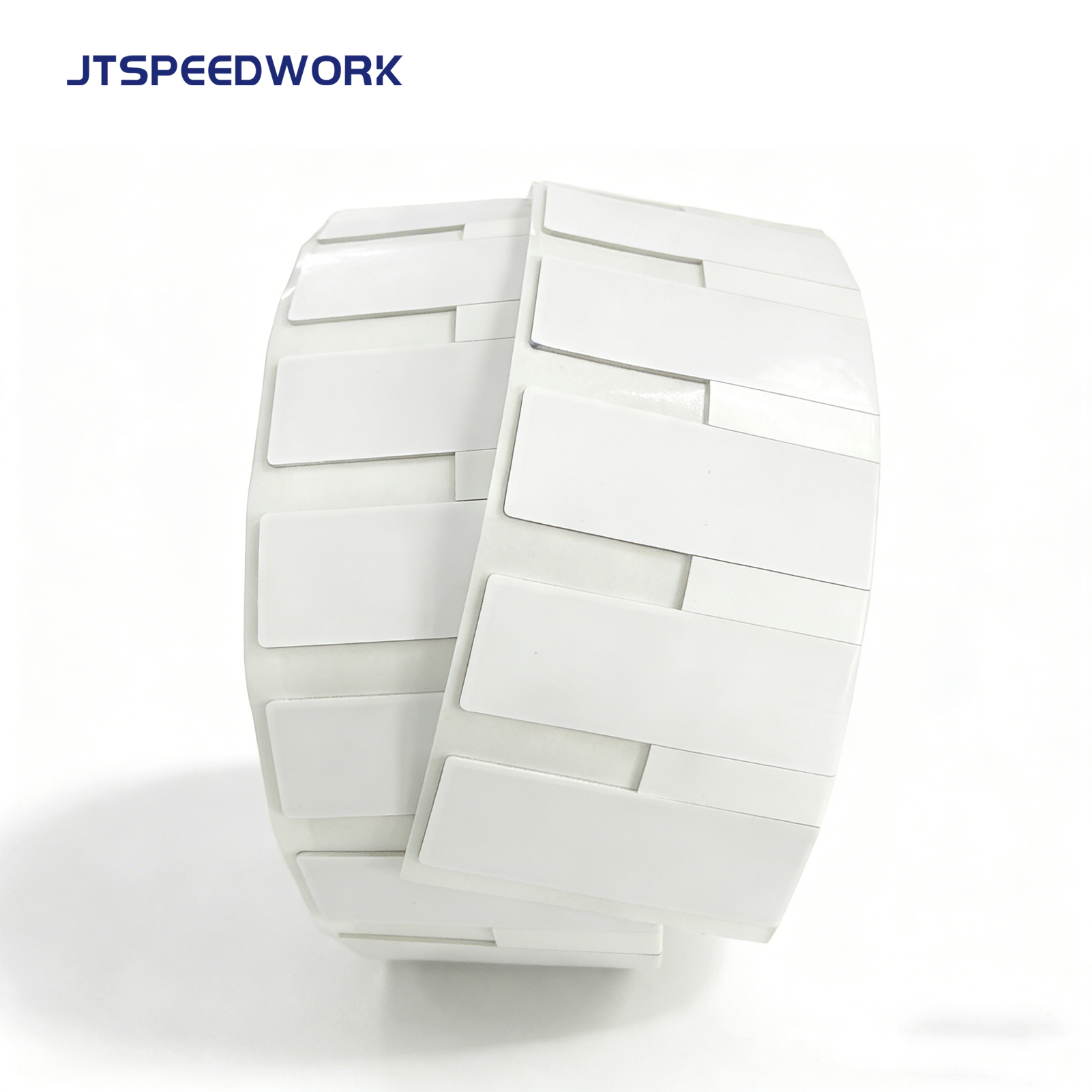 Etichetta flessibile antimanomissione RFID UHF JT-K7025 da 70*25*1,26 mm, 860-960 MHz, per superfici metalliche, con chip Impinj Monza R6-P.