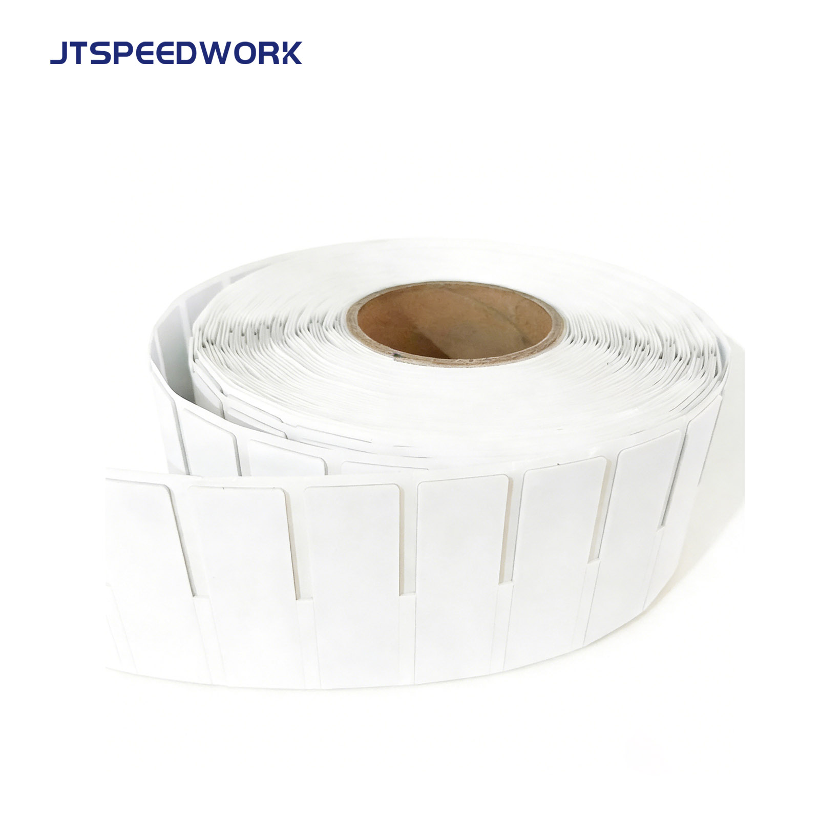 JT-K8025 80*25*1,26mm 860-960Mhz UHF Etichetta RFID flessibile stampabile su metallo Impinj Monza R6-P